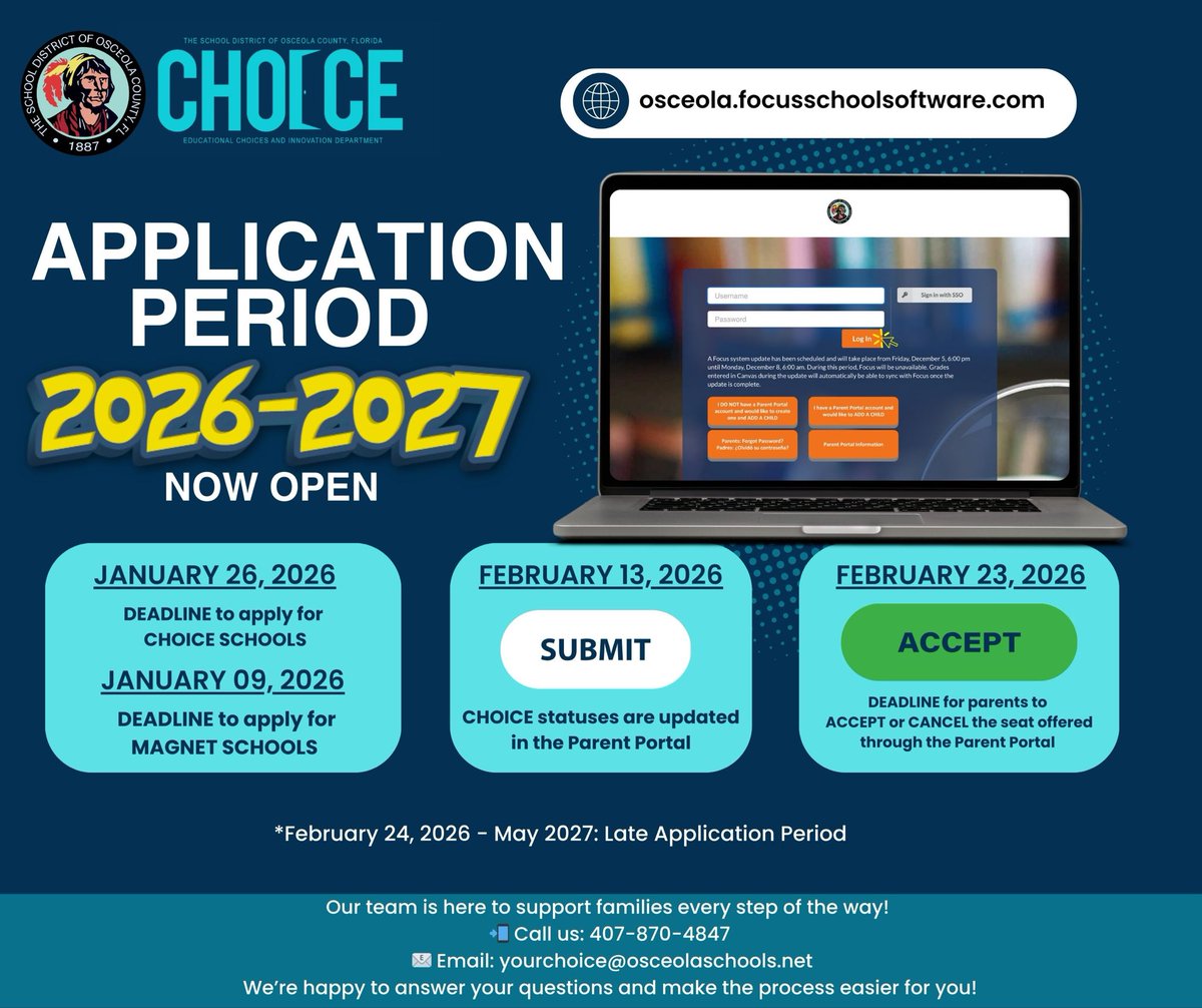 Osceola County School District -Educational Choice tweet media