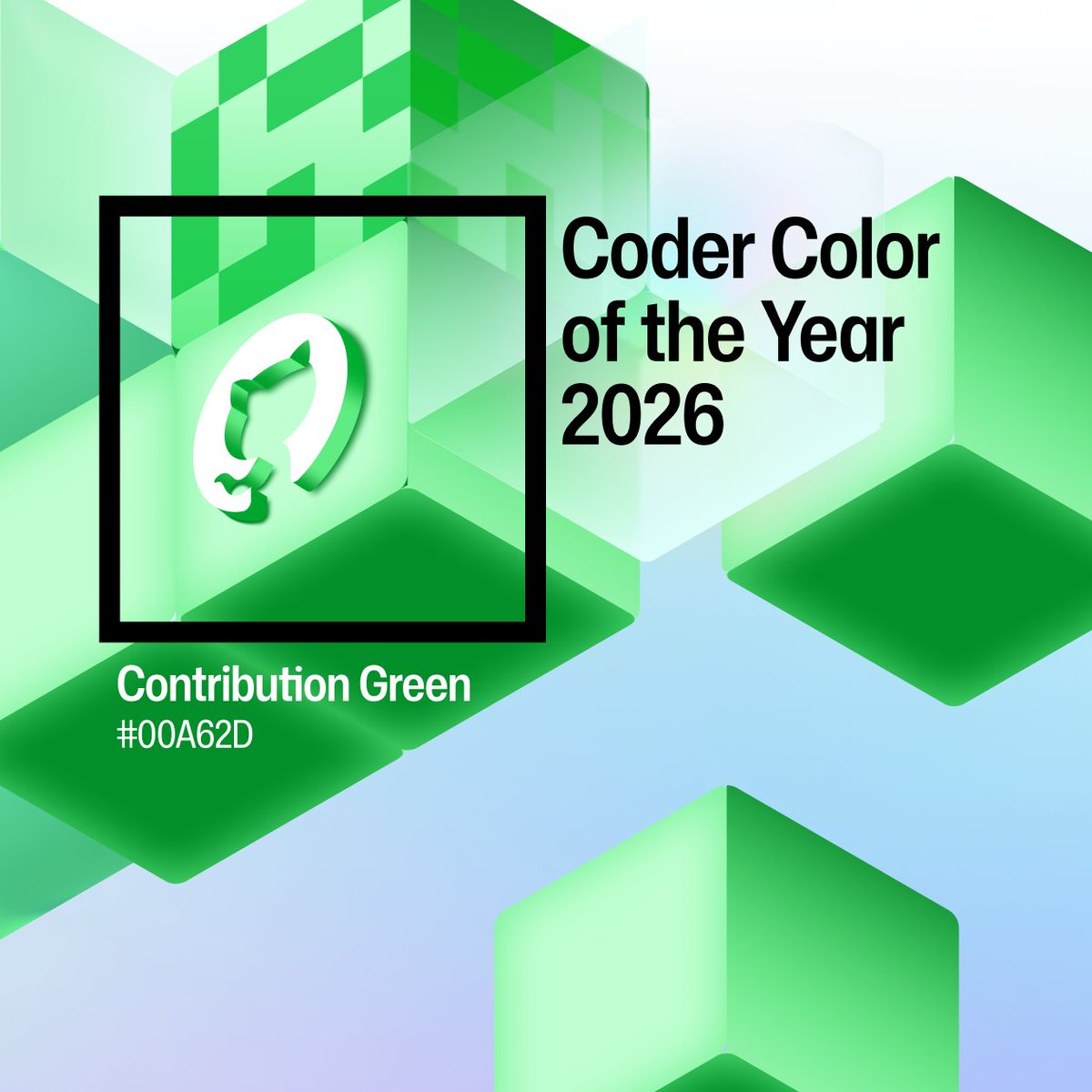 github's tweet image. Revealing the Coder Color of the Year…