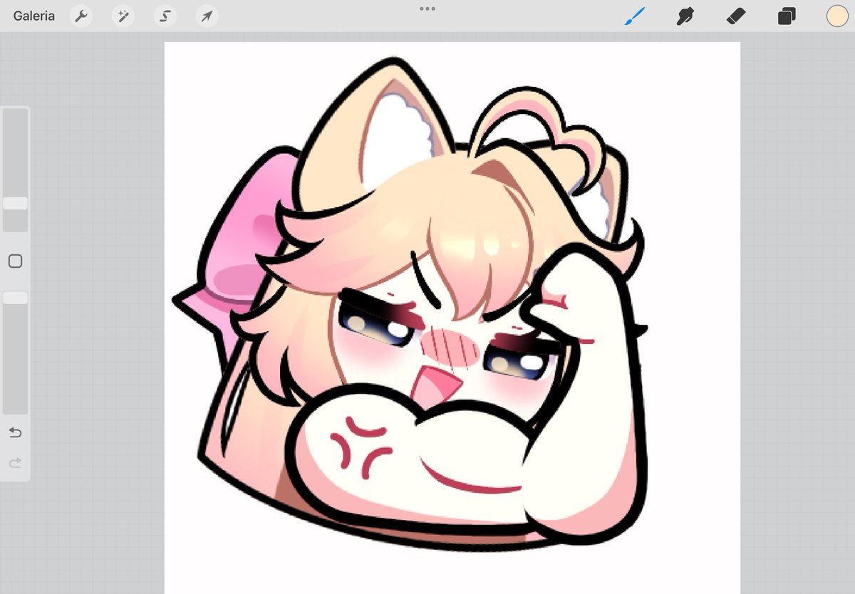 It’s been a while since I posted emotes before animating them… so here are a few I’m working on 💪