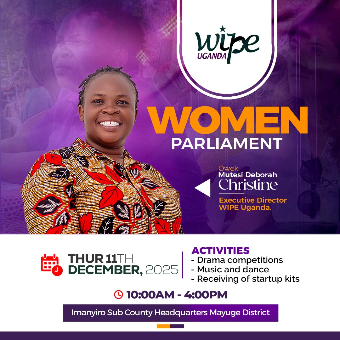 Tomorrow we shall hold our Annual Women's Parliament in Mayuge district. Join the entire community of <a href="/WipeUganda/">Women Initiatives in Poverty Eradication (WipeUg)</a> as we showcase the creativity, innovation and love of our gender the women. <a href="/OPMUganda/">Office of the Prime Minister - Uganda</a> <a href="/KingNadiopeIV/">Kyabazinga of Busoga</a> <a href="/fmujeres/">Fundación Mujeres</a> <a href="/WopaPlus/">WOPA +</a>.