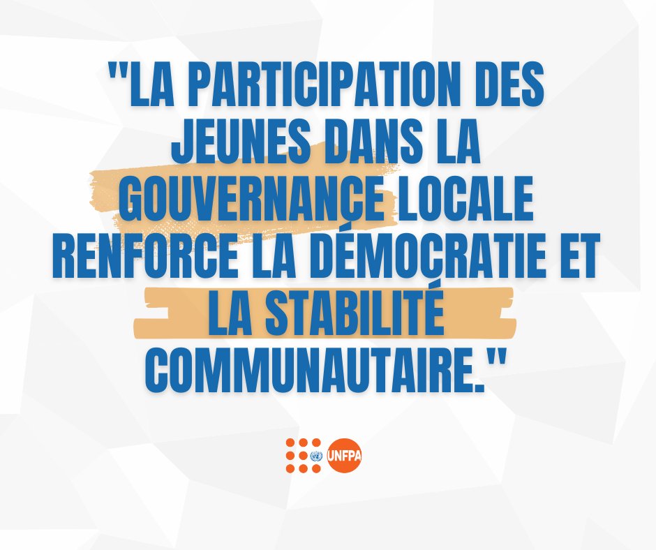 unfpa_benin's tweet image. Plus de 60% des Béninois ont moins de 25 ans.
Impliquer la jeunesse, c’est bâtir une paix durable et inclusive.
L’agenda Jeunesse, Paix et Sécurité donne aux jeunes les moyens d’agir pour leur communauté et pour le pays tout entier.
#JeunesPourLaPaix 
#UNFPA  
#CohésionSociale
