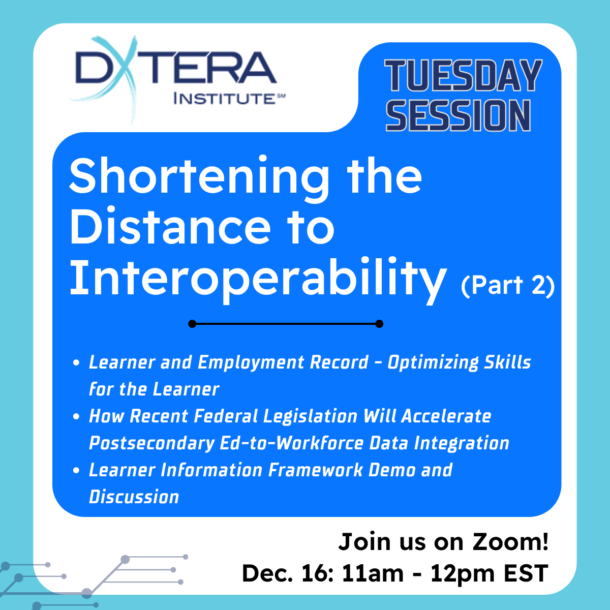 DXtera Institute tweet media