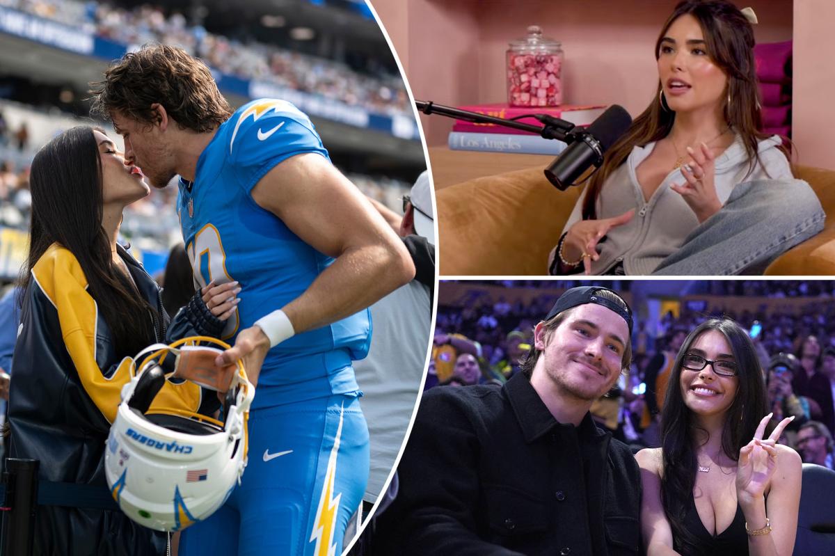 nypost's tweet image. Madison Beer raves about Justin Herbert relationship: ‘I feel taken care of’ trib.al/BYNaZMo