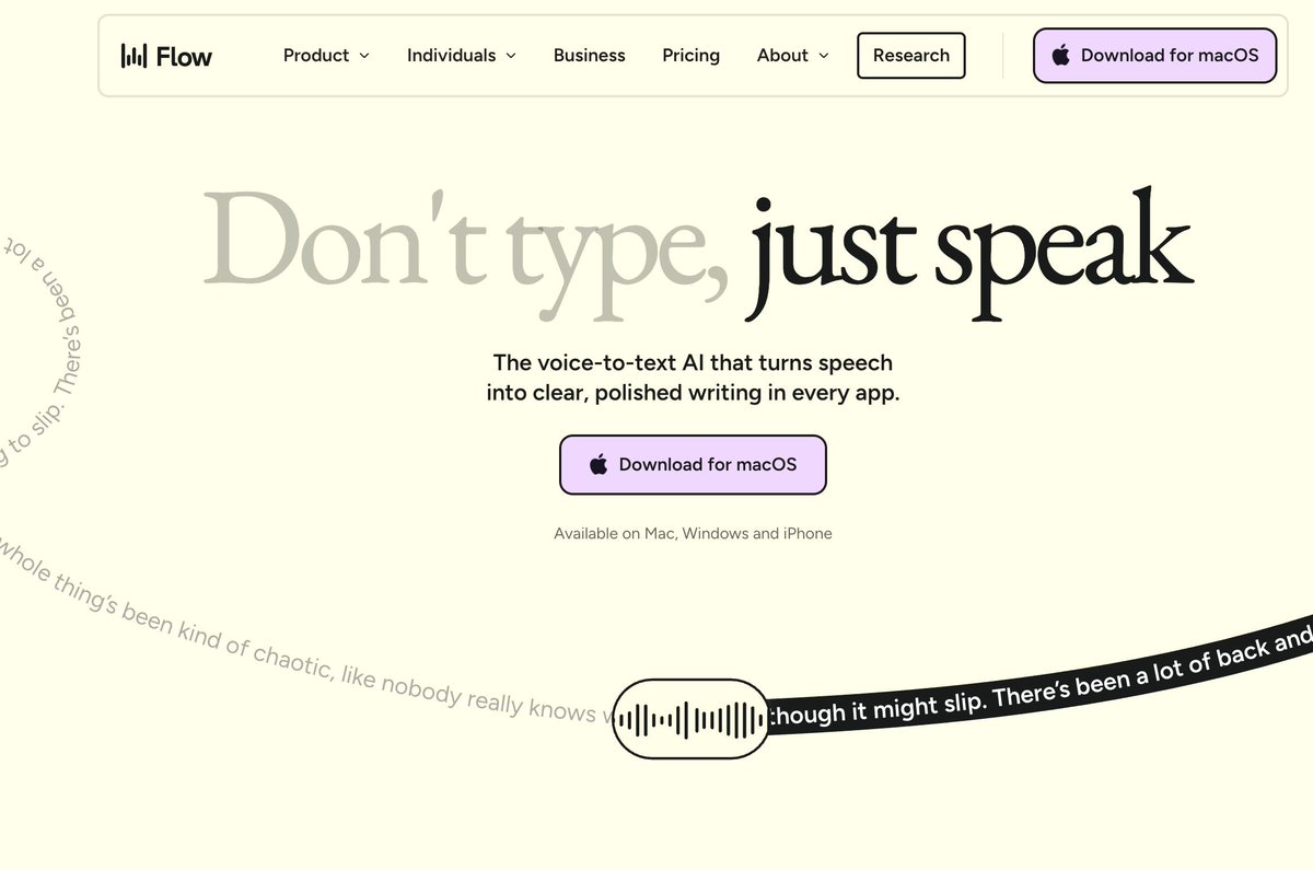✨ Featured Landing Page: Wispr Flow

Clean layout. Great visuals. Smooth flow.

by <a href="/wisprflow/">Wispr Flow</a>

👉 Explore more → designmunk.com/wispr-flow/