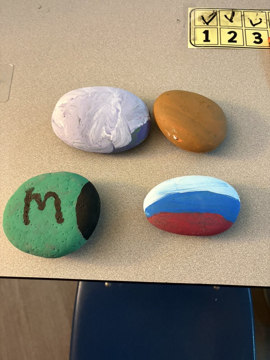 vphsleadership's tweet photo. A few weeks ago, we painted rocks with our peers, and today we got to see them finished. We also gave the teachers a rock with our logo as a small thank-you for their time and kindness. @ValleyParkSD #impactthroughaction https://t.co/I6NJjtIIUt