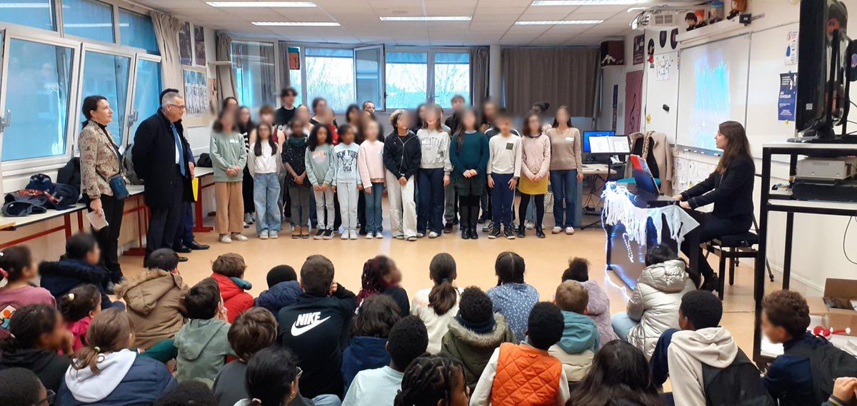 Visite du DASEN à l’occasion de la journée de la laïcité.