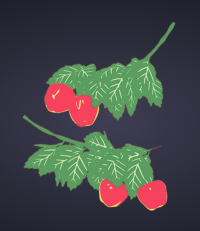 long time no see vintage comic style fruits