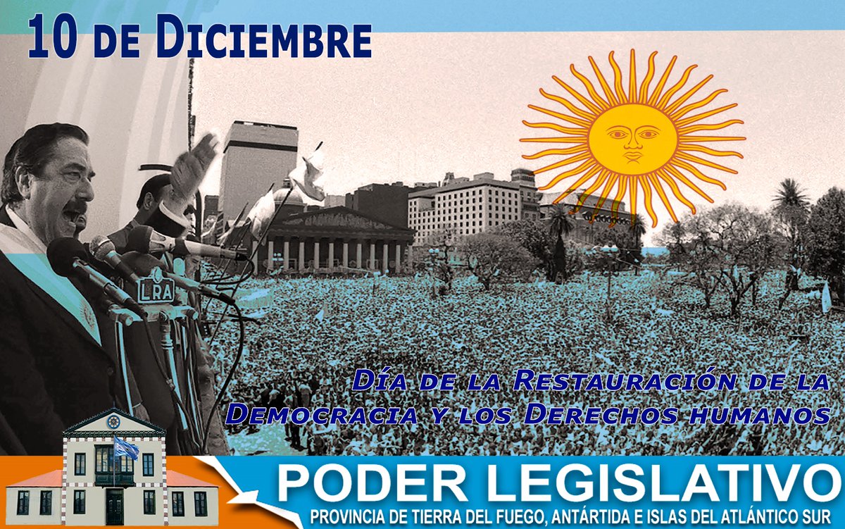 🇦🇷🤝🏼📅EFEMÉRIDES: Día de la Restauración de la Democracia y los Derechos Humanos