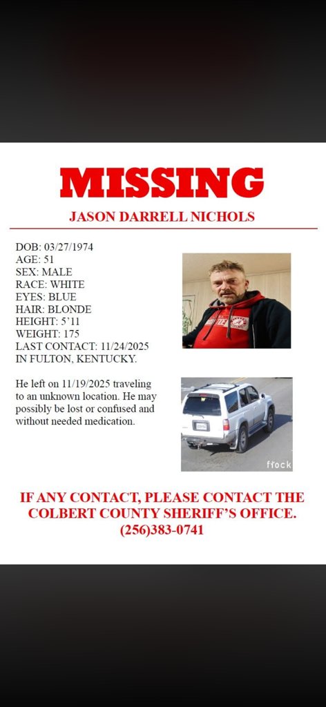 colbert911's tweet photo. BOLO:  Missing Person.  https://t.co/o2WevoqPEN https://t.co/l2XUHgTIWF