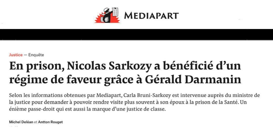 PanettonePazzo's tweet image. Gérald Darmanin ne s’est pas contenté d’outrepasser ses fonctions de ministre en allant soutenir un voyou multirécidiviste en prison il a également usé de son pouvoir pour faire du favoritisme entre détenus comme un vulgaire maton corrompu.

Darmanin est encore au gouvernement
