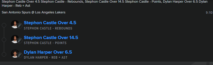 Buddens_'s tweet photo. It's been a while :3 but I got some parlays fo tonights NBA games @BenJNissim https://t.co/26CV827yA3