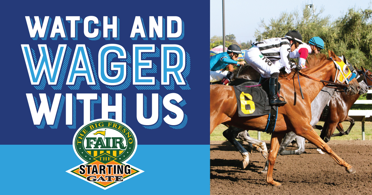 Looking for weekend plans? 🏇 The Starting Gate has you covered! Watch live horse racing on wall-to-wall TVs, place your bets and enjoy delicious food &amp; drinks. More info at fresnofair.com/satellite-wage… #FresnoFairgrounds #2025BFF