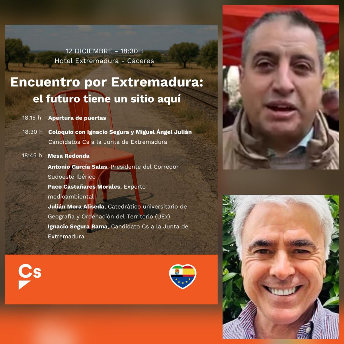 Si quieres asistir como público a este debate sobre el futuro de Extremadura, abre el enlace de Facebook de la parte inferior y apúntate. Se hablará de Extremadura y sólo de Extremadura. 👇🏻🏛🟢⚪️🟢