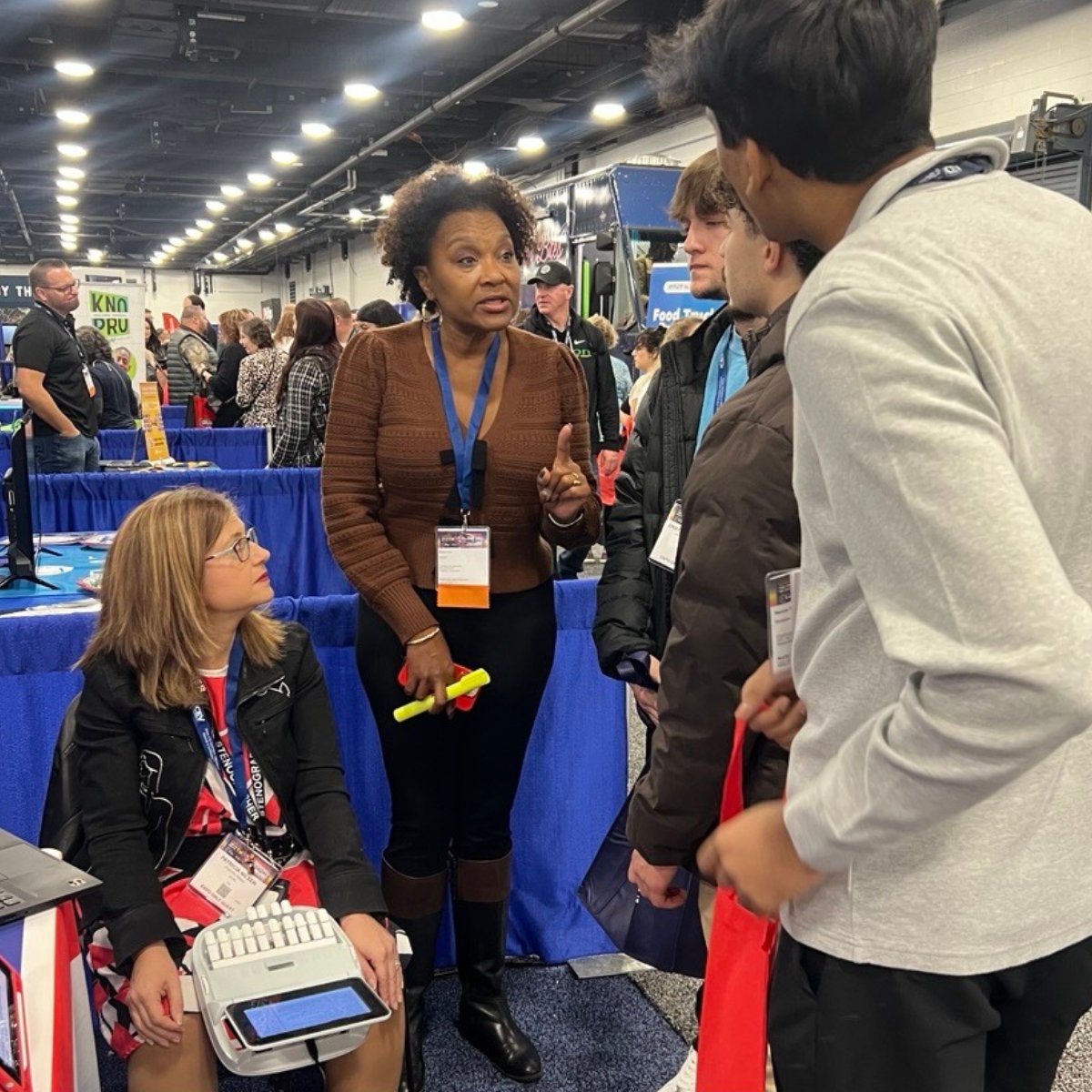 NCRA's tweet photo. NCRA is proud to join #VISIONCTE25! Stop by and find out how we're supporting the next generation of court reporting, captioning, and legal videographers. Thank you to NCRA member Patricia Nilsen, RMR, CRR, for joining us and sharing her experience w/attendees. https://t.co/y8iomXl5vp