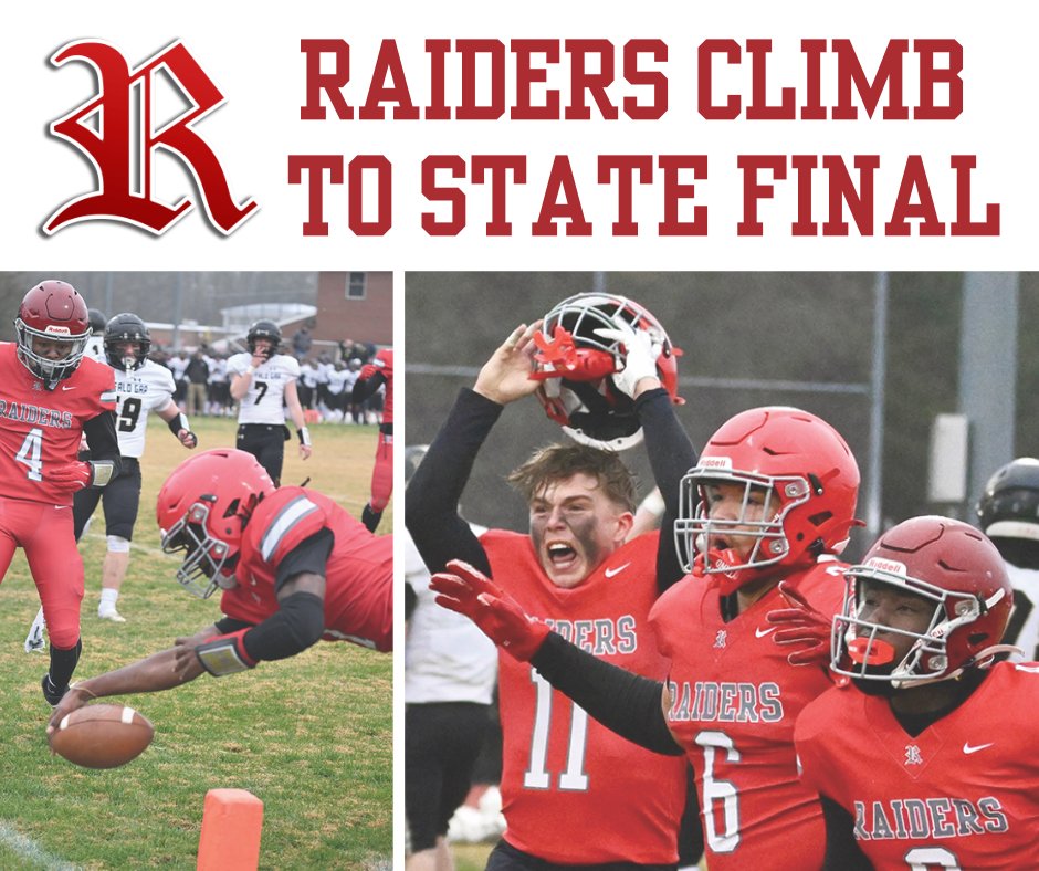 #Rappahannock will play in the school’s first ever state football championship game against Rye Cove at 5 p.m. Saturday, December 13. #VHSL 

rrecord.com/raiders-headed…