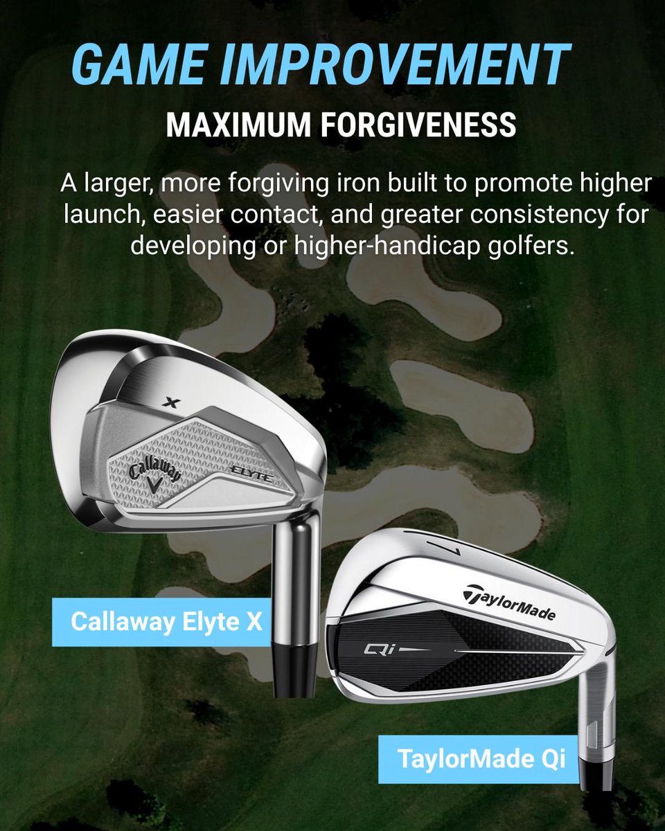 clubchampmedia's tweet image. (Post 2/2) Choosing the right irons is one of the most important decisions you can make for your scoring. With so many options, how do you know which is right for your game?
 
#BetterFitLowerScore #Irons #Blades #IronTypes #Golf