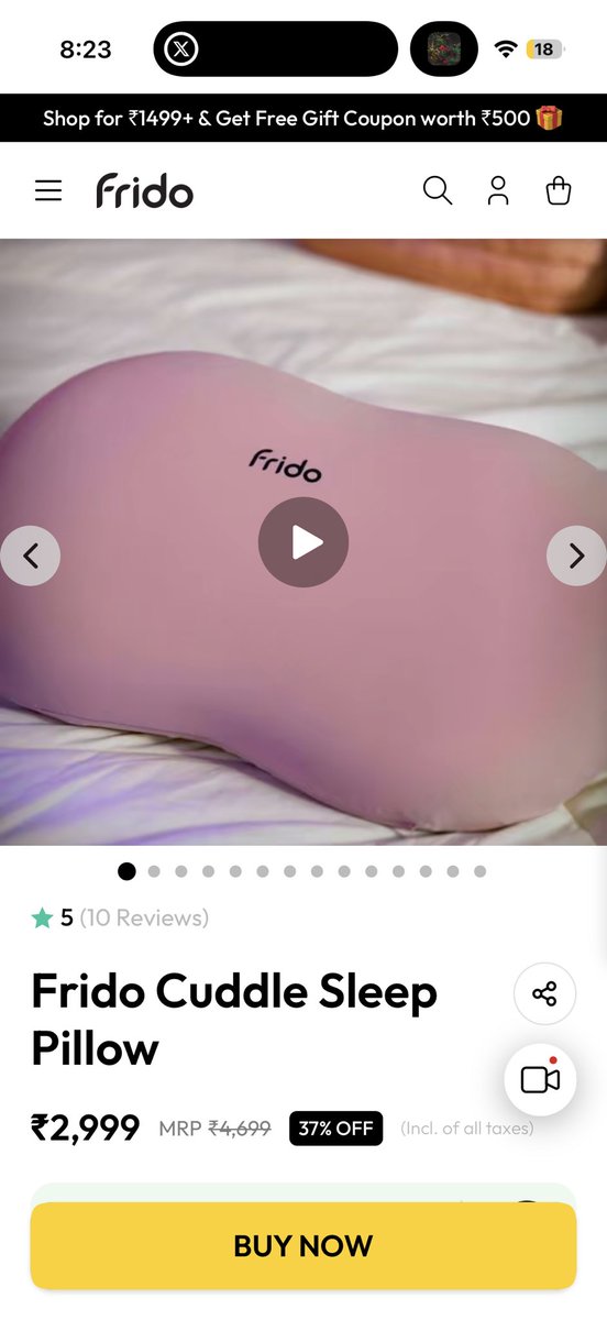 TheSquind's tweet image. The Frido PR team will not respond to this.