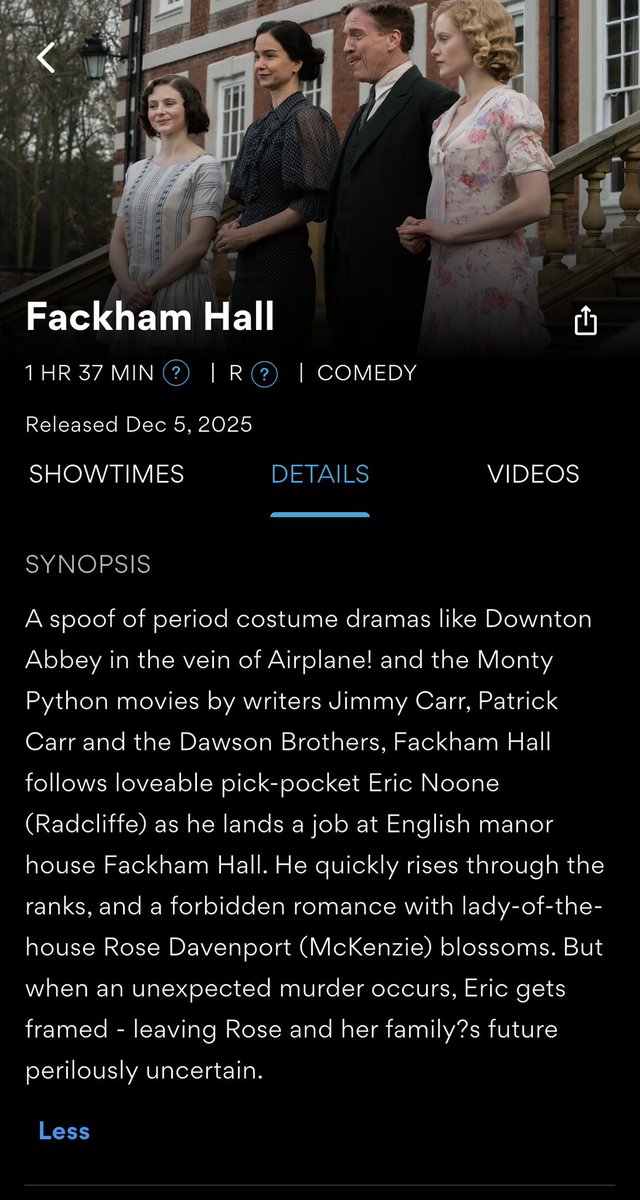 E_Triple7's tweet photo. @DarthAmin I know you have had a busy week, but please watch #FackhamHall when you get a chance! https://t.co/HcK22kk6h0