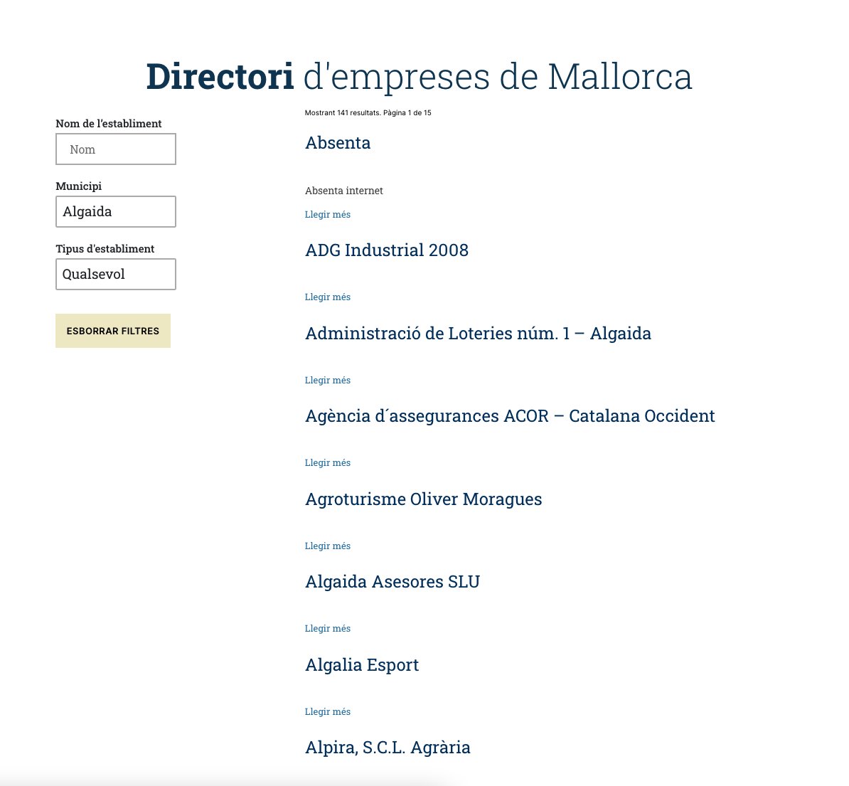 🐑 Saps quants d’#agroturismes hi ha a #Algaida? 

👩‍⚕️ I farmàcies?

🤔 El directori d'empreses de #MallorcaActiva ho sap!

🖇 Apunta’t gratuïtament al directori per millorar la teva imatge digital👇
bit.ly/MallorcaEmpresa

#Comerç #Empresa #Emprenedoria