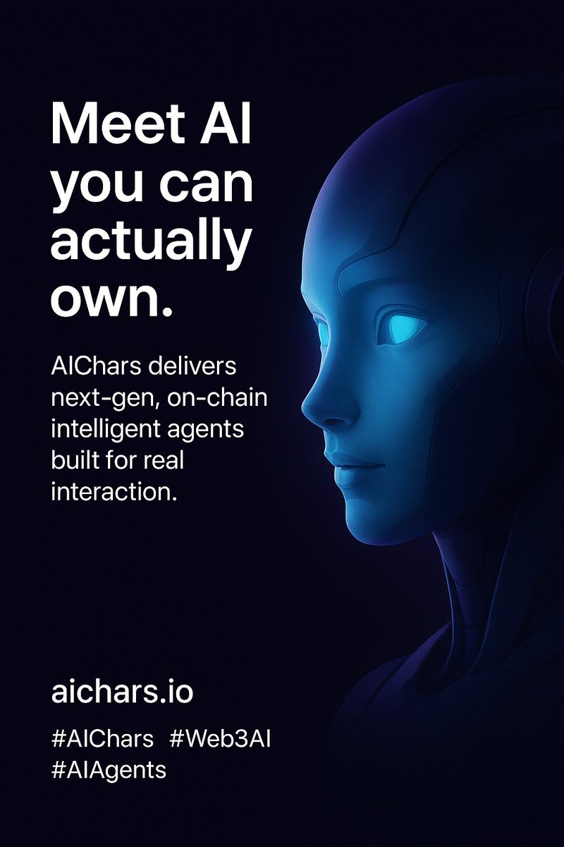 EtienoUbam87199's tweet image. GM all
Can I get GM TOO ?

Meet AI you can actually own.
AIChars delivers next-gen, on-chain intelligent agents built for real interaction.
aichars.io
#AIChars #Web3AI #AIAgents
