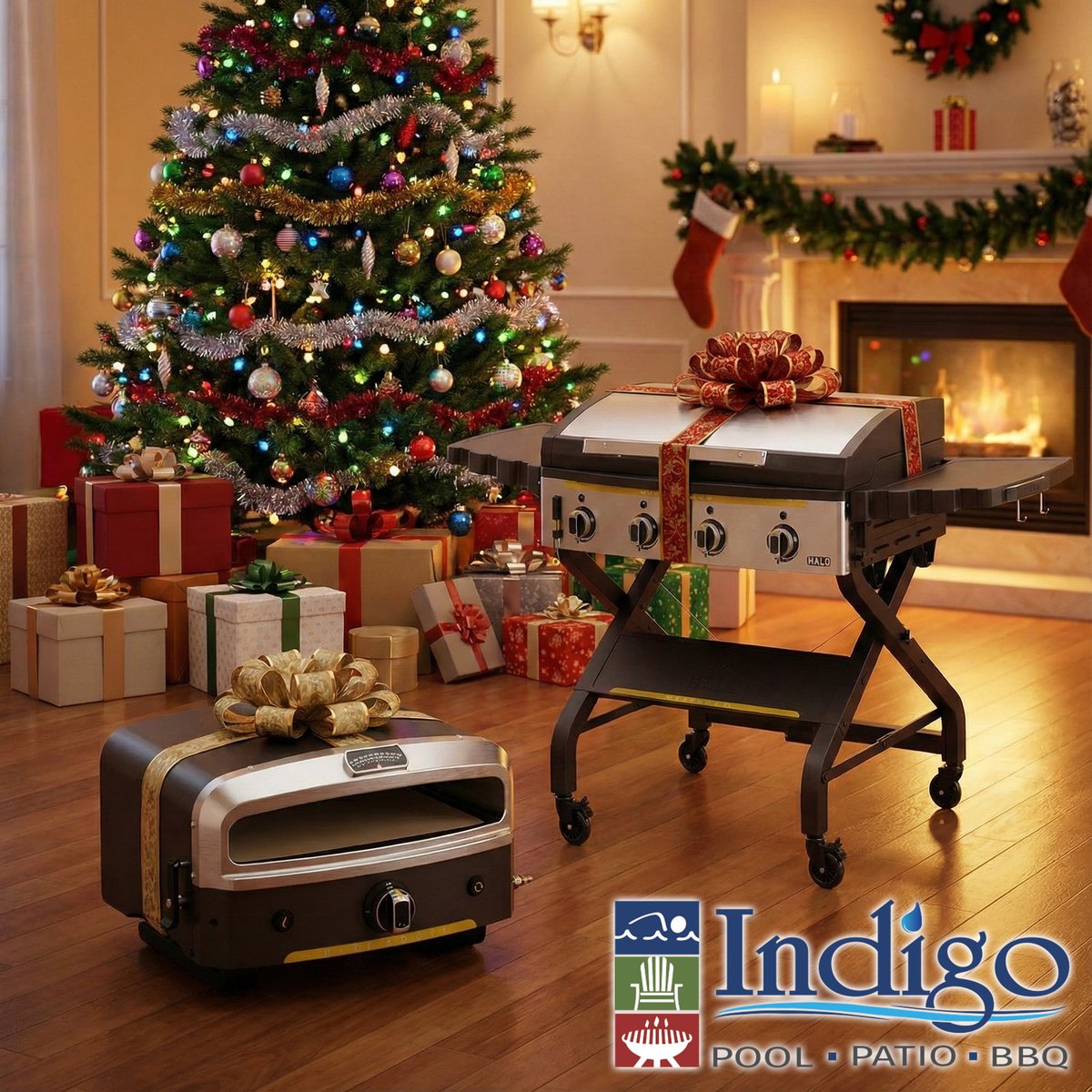 IndigoOutdoor's tweet photo. Right now at Indigo Pool Patio BBQ, you can save UP TO $100 OFF on Halo griddles and pizza ovens!
Whether you're craving smash burgers for breakfast or Neapolitan-style pizza for dinner, Halo delivers versatile, high-performance outdoor cooking. 
#HaloGriddle #HaloPizzaOven https://t.co/Lmy7J17LVU