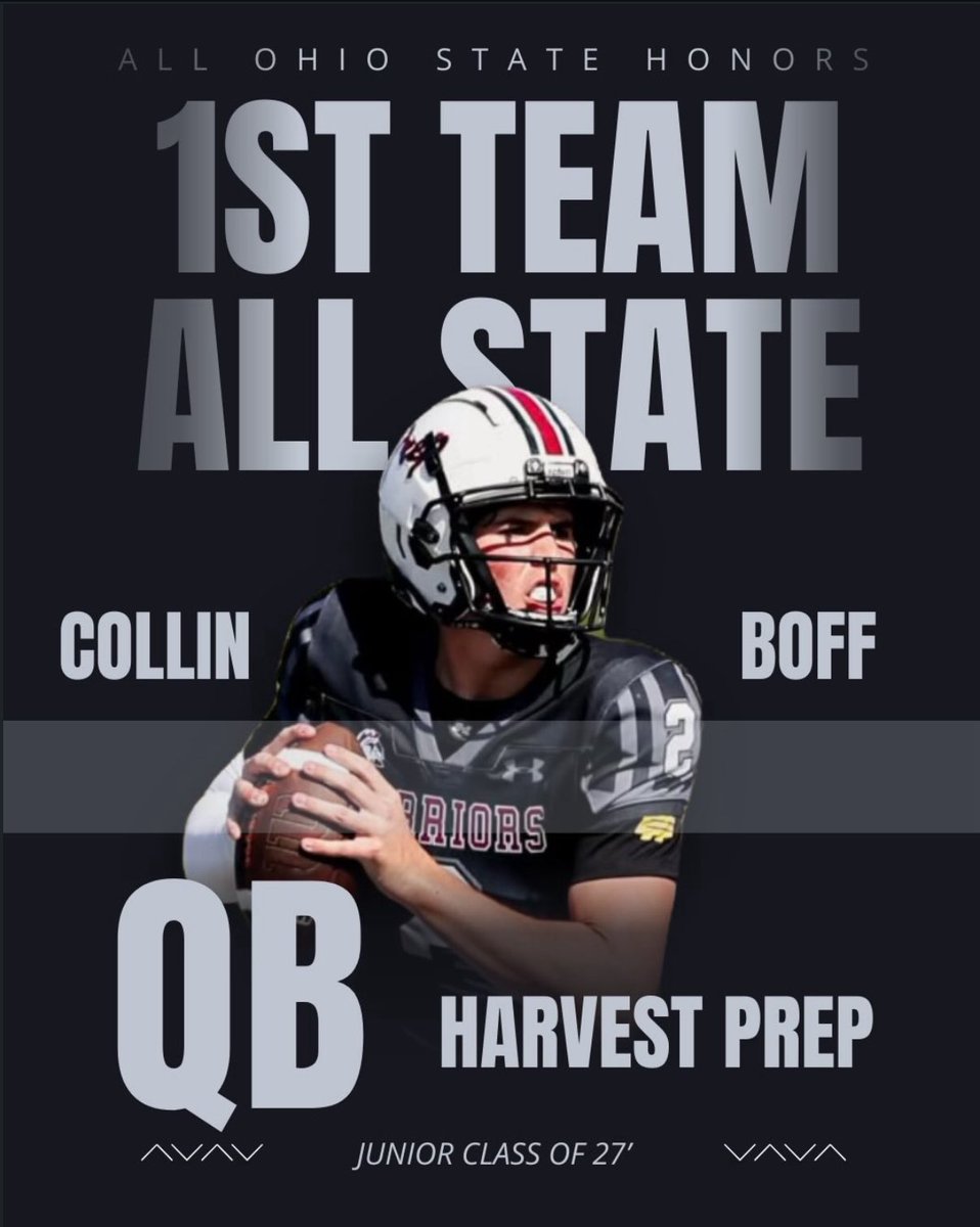 BoffCollin's tweet photo. Blessed to be named First Team All State! @HPWarriorFball @BradMaendler https://t.co/rbpMD9GO5R
