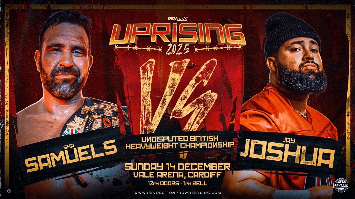 NewWaveWrestli1's tweet image. 🚨 THIS SUNDAY 
📅 14th December 
📍 Vale Arena, Cardiff 
UPRISING 2025

Some of New Wave Wrestling’s best feature on @RevProUK’s UPRISING show!! 

If you’re a professional wrestler/trainee in Wales train with the best and be on shows with some of the world’s biggest stars! 

🎟️…