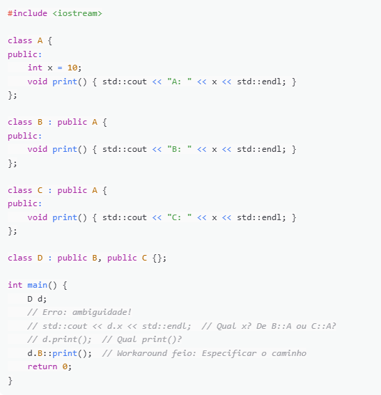 dionisiodev's tweet image. 3&amp;gt;  Código de Exemplo: O Problema em Ação (sem solução)

Para ilustrar pra ela, mandei esse código simples em C++.