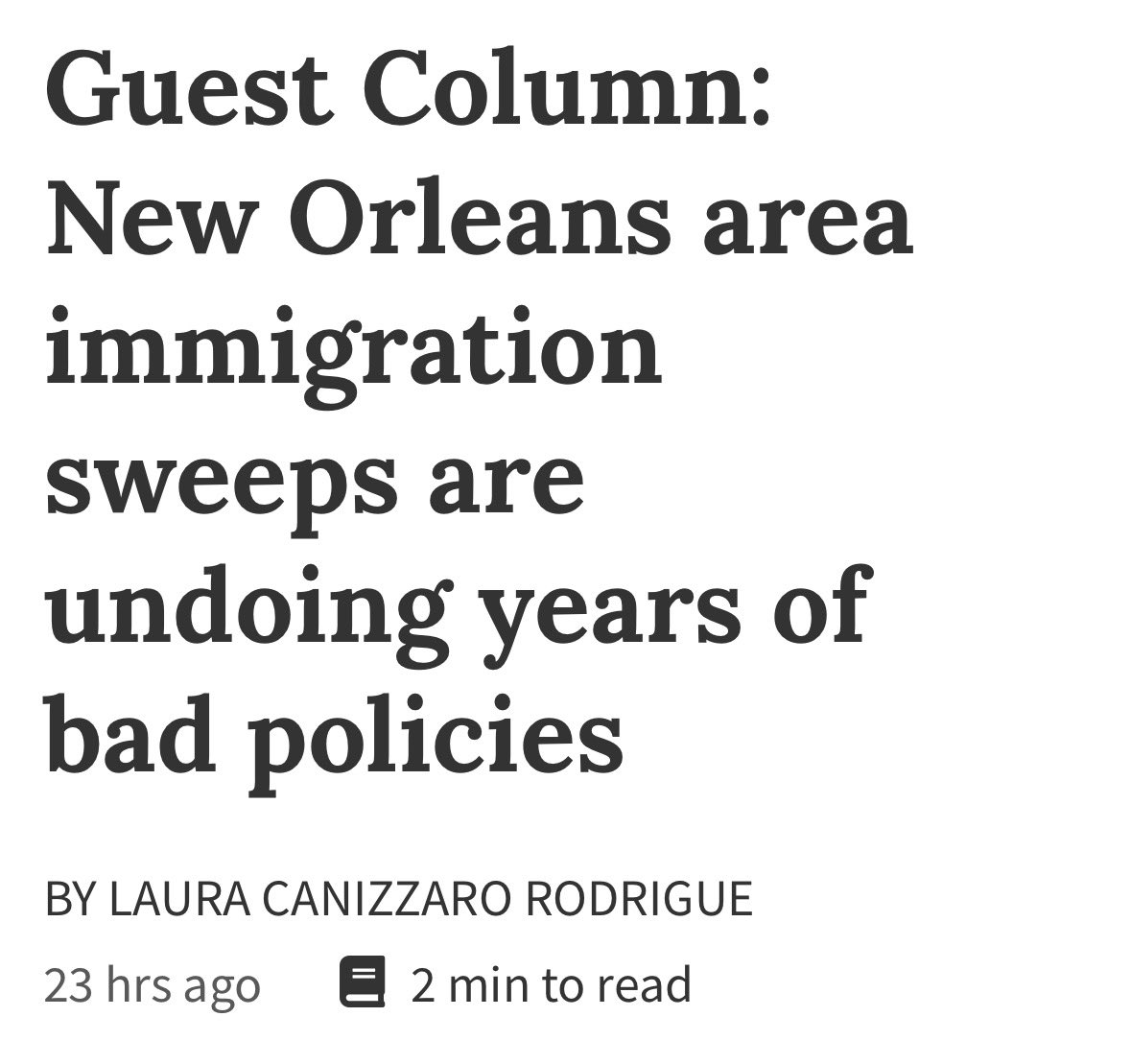 AGLizMurrill's tweet image. Laura Rodrigue’s column is 100% on 🎯 
nola.com/opinions/guest…