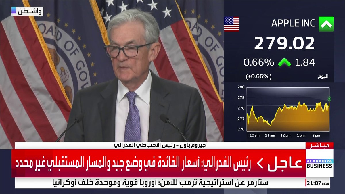 رئيس الفدرالي: الوضع معقد وصعب وعلى الجميع معرفة أننا نريد خفض التضخم إلى 2%. التوظيف لا يزال منخفضاً في سوق العمل _Business 