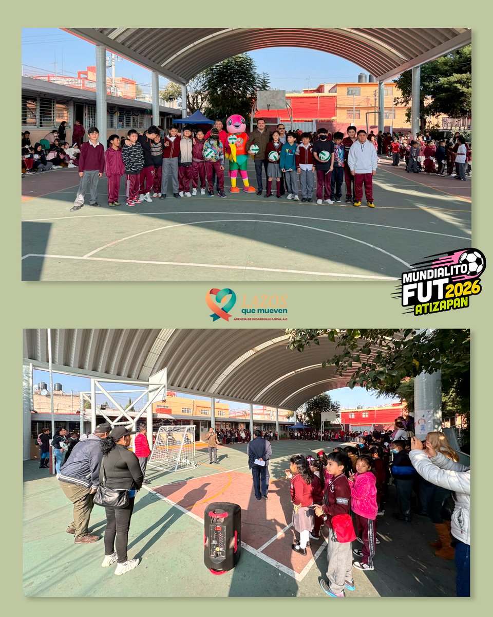 ¡En la Escuela Primaria Henry Ford 87! Se anotó un gol al sumarse al Mundialito Deportivo y Cultural 2026 –  #AtizapanDeZaragoza.

Continúa leyendo: tinyurl.com/39xj6sxb 
#UsecNetwork #usecim #lazosquemueven #DesarrolloLocal #futbol