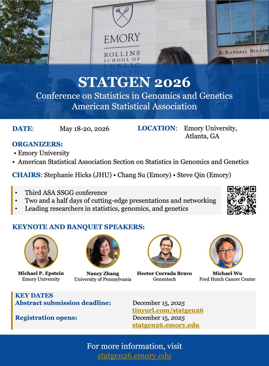 ASA Section on Statistics in Genomics and Genetics tweet media