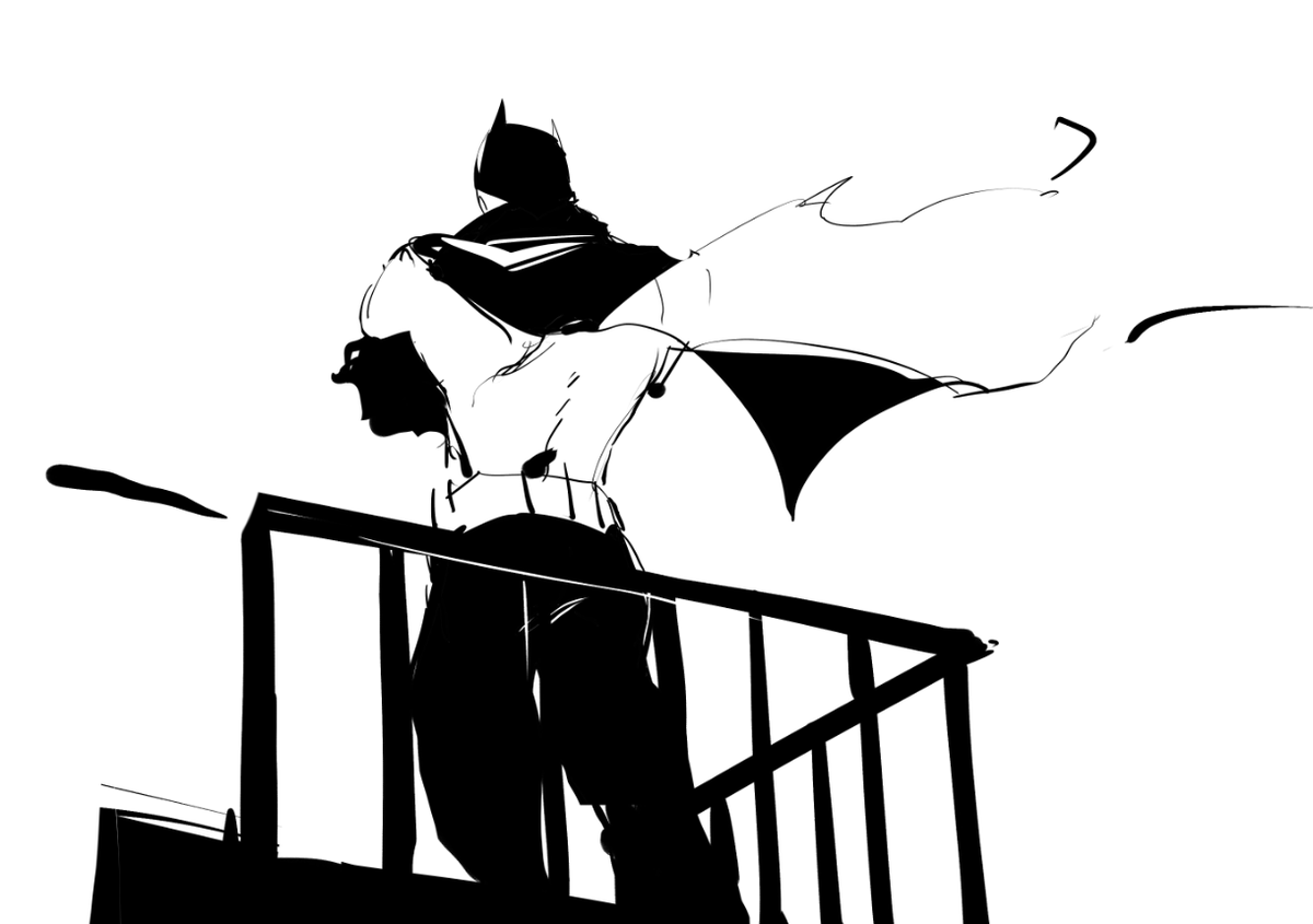 quick n dirty batman sketches