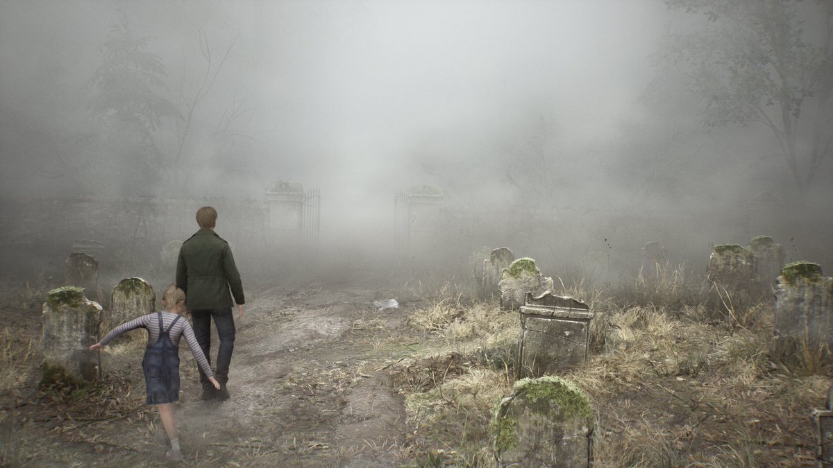 تم تختيم اللعبة الأفضل فالتاريخ متعة متعة و رعب بلا توقف 💙💙💙 #SilentHill2