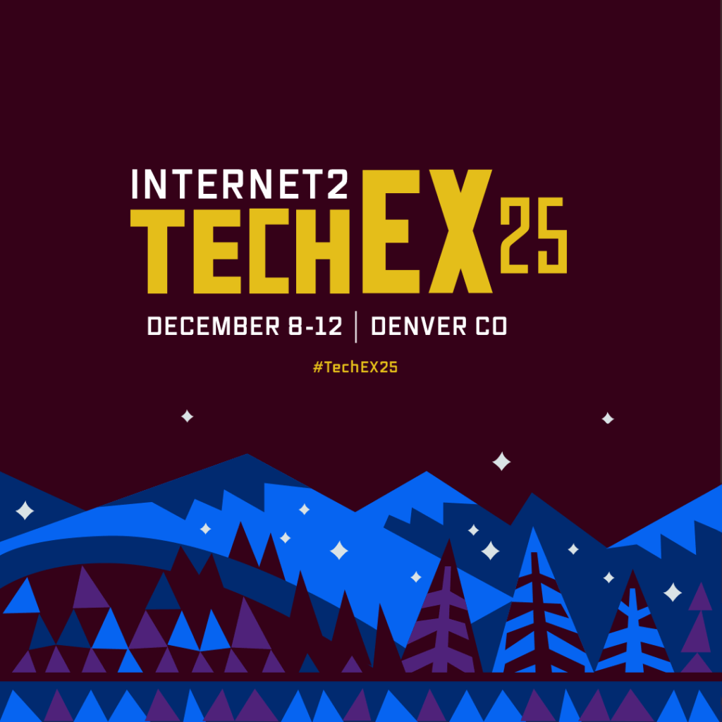 INatIU_'s tweet photo. This week, Edward Moynihan and Brenna Meade are at Internet2's TechEx25.

They are meeting with partners and participating in discussions about international research and network routing future.

https://t.co/SlOgLKdy8T https://t.co/fI6rGyZL1L