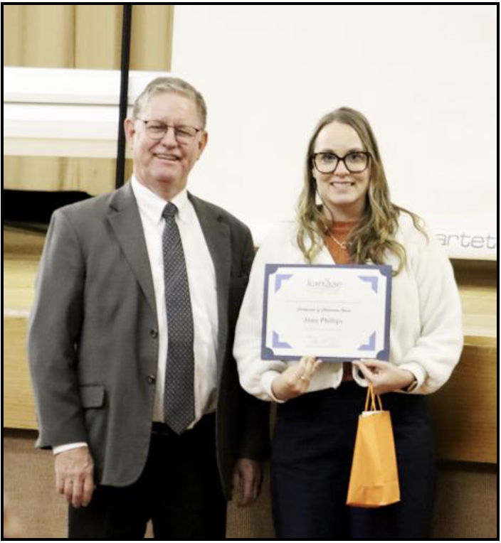 Jana Phillips, 1st grade teacher at Greeley County ES, USD 200, was recently awarded a <a href="/kanaaeorg/">Kansas Teachers</a> $500 Classroom Grant. She'll be using the funds to create a hands-on learning program to integrate STEM in the classroom. Congrats Jana!