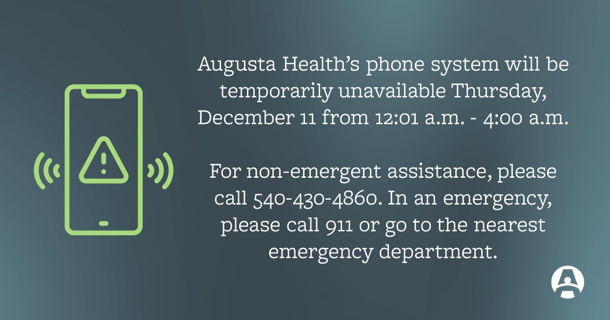 Augusta Health tweet media
