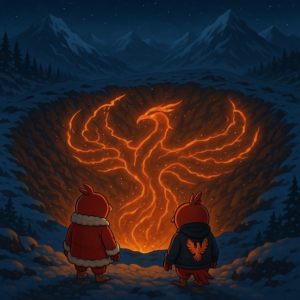 In the quiet of winter
the ancient fire begins to move again

PHNIX awakens 🔥