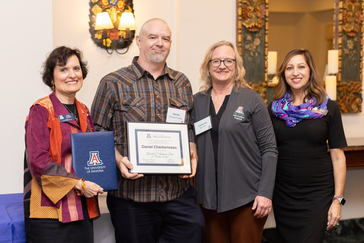 uazfaculty's tweet photo. Congratulations to all the recipients of the Gerald J. Swanson Prize for Teaching Excellence. We are honored to have exceptional faculty members with such a deep dedication to our students. https://t.co/L9w82xaKer