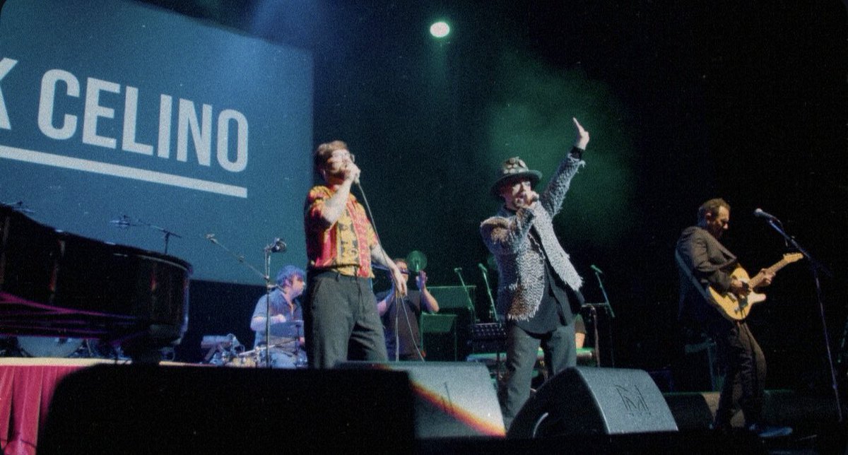 nickcelinomusic's tweet photo. Sharing the stage with @BoyGeorge and Roy Hay was an incredible moment.  Performing ‘Kissing The World’ in Glasgow was amazing, especially with such a fantastic audience. What a night! I can’t wait for you all to hear what we’ve been working on. 🎶 https://t.co/tfDaaZKtp9