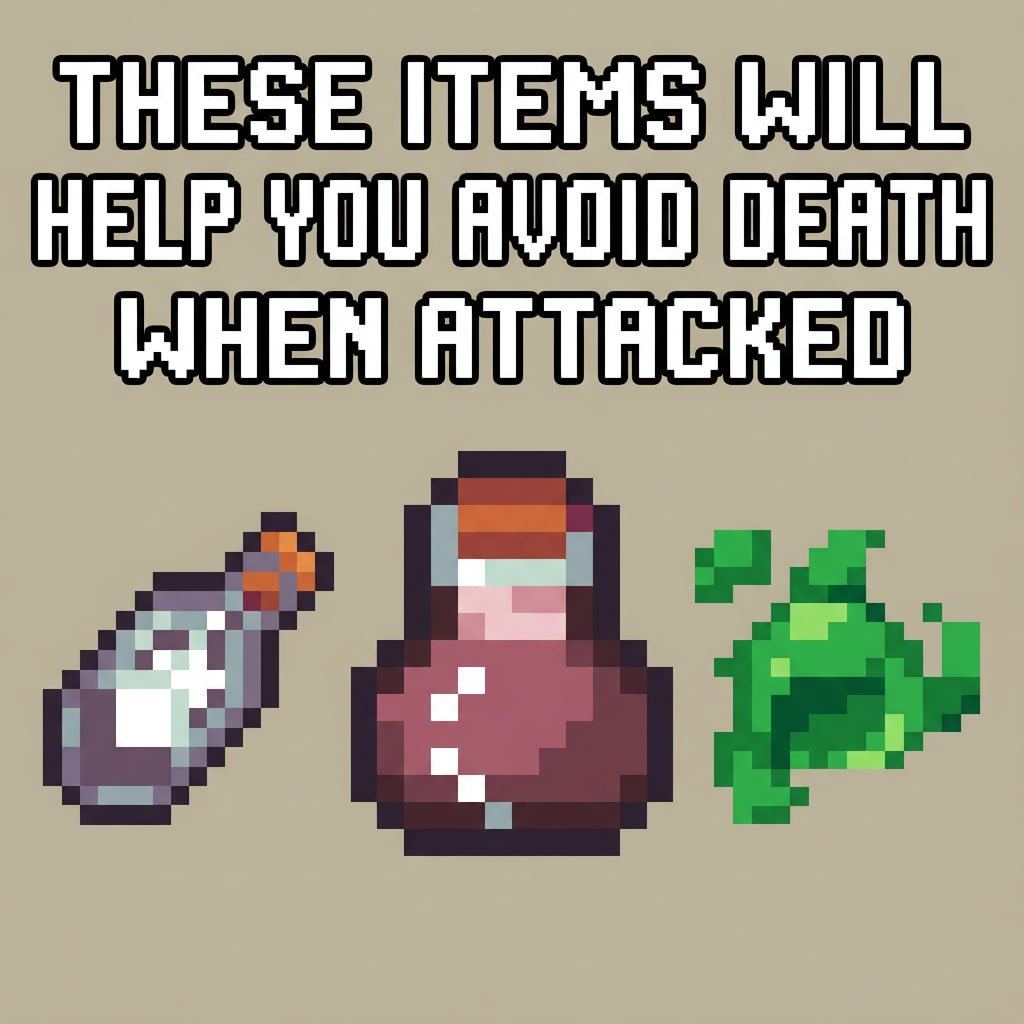 If you're attacked, use these items
<a href="/playcambria/">Cambria</a> 

Cleansing Balm
< Instantly clears all crowd control effects and grants 5 seconds of CC immunity.

Coca Leaves
< Significantly boosts movement speed temporarily, at the cost of HP.

Run Energy Potion
< Restores run energy.