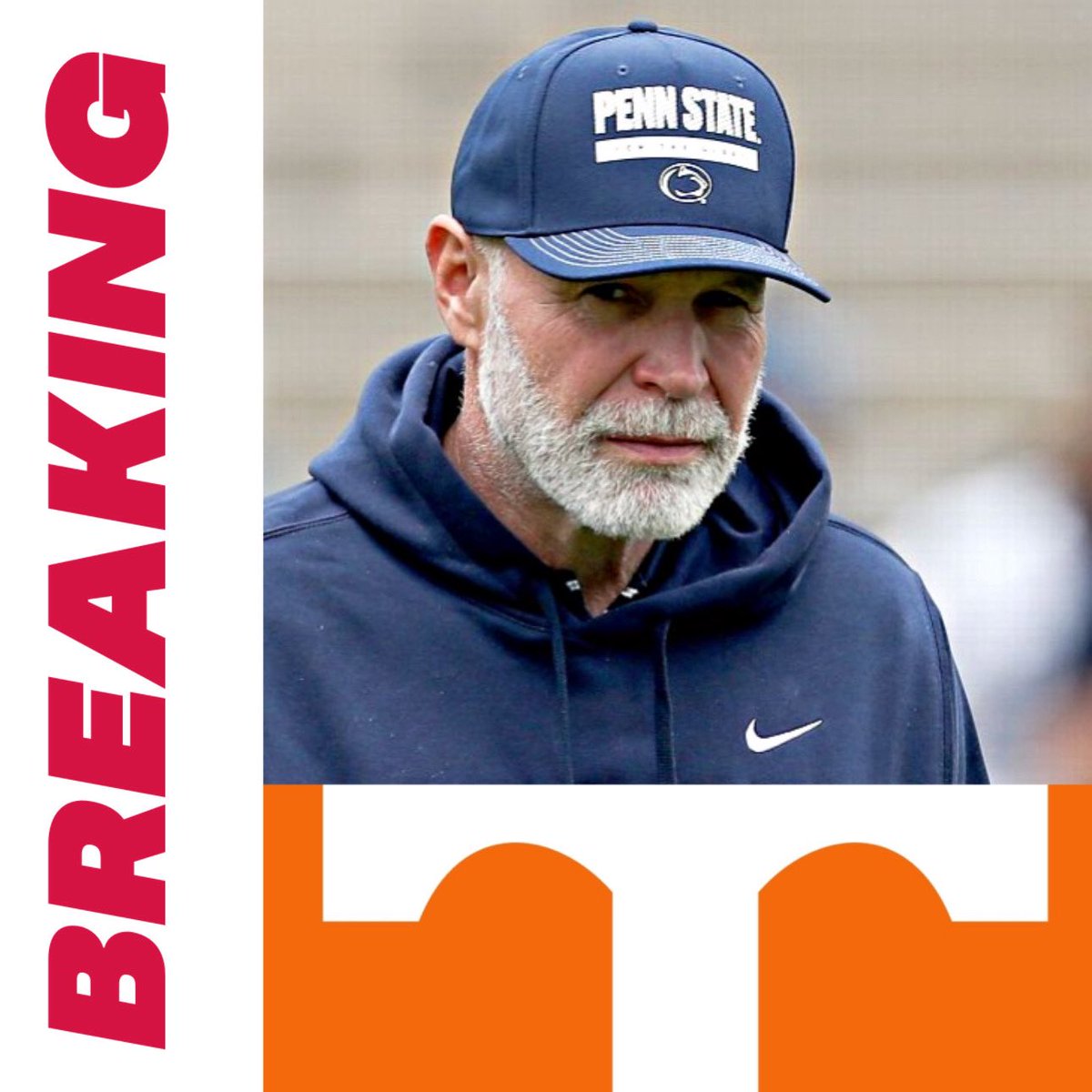 Rockytop's tweet image. BREAKING: Tennessee is expected to hire former Ohio State and Penn State defensive coordinator Jim Knowles. 

Massive hire for the Vols.