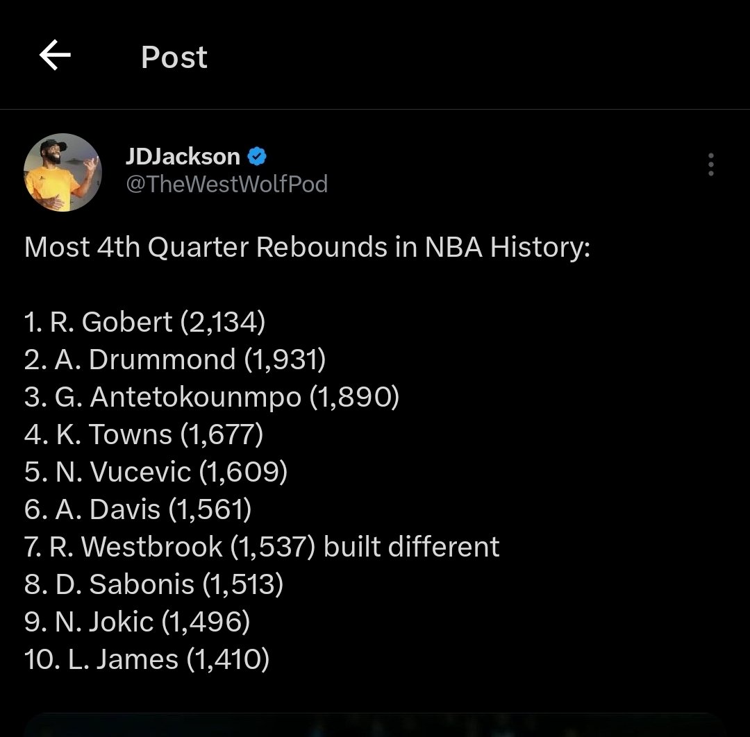 TheWestWolfPod's tweet photo. Can you spot the player who is on all 4 of these 4th quarter All Time  lists? https://t.co/wIfciC6Tpu
