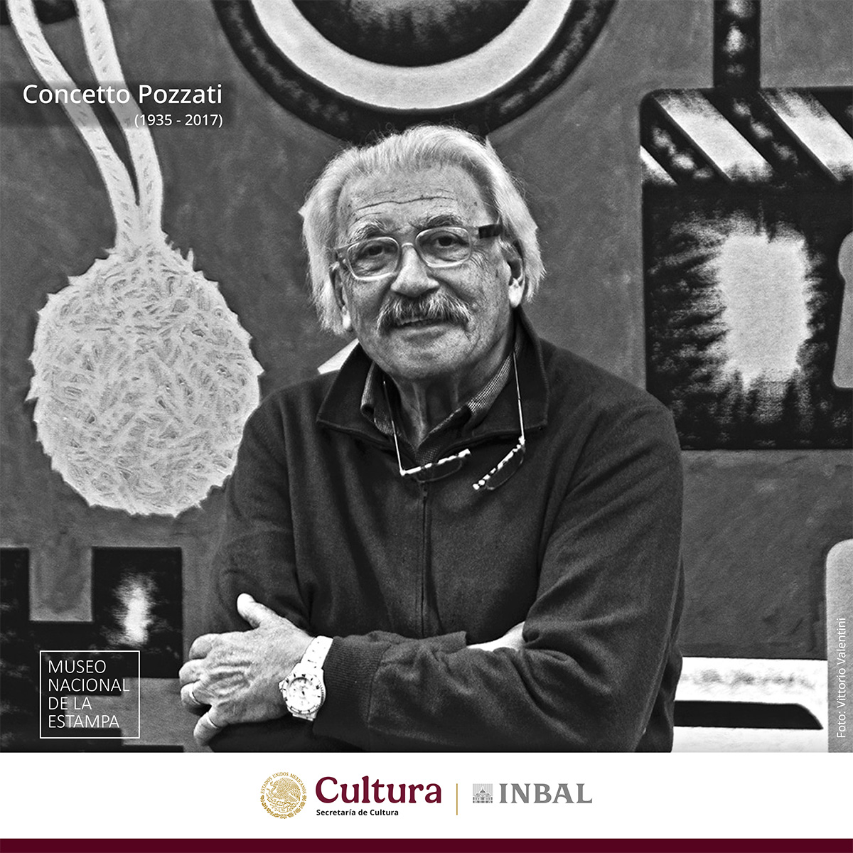 HoyRecordamos a Concetto Pozzati (Vo', Italia, 10 de diciembre de 1935 –  Bolonia, 1 de agosto de 2017), artista vinculado al arte pop europeo y a la  renovación de la gráfica contemporánea., image size:1200x1200