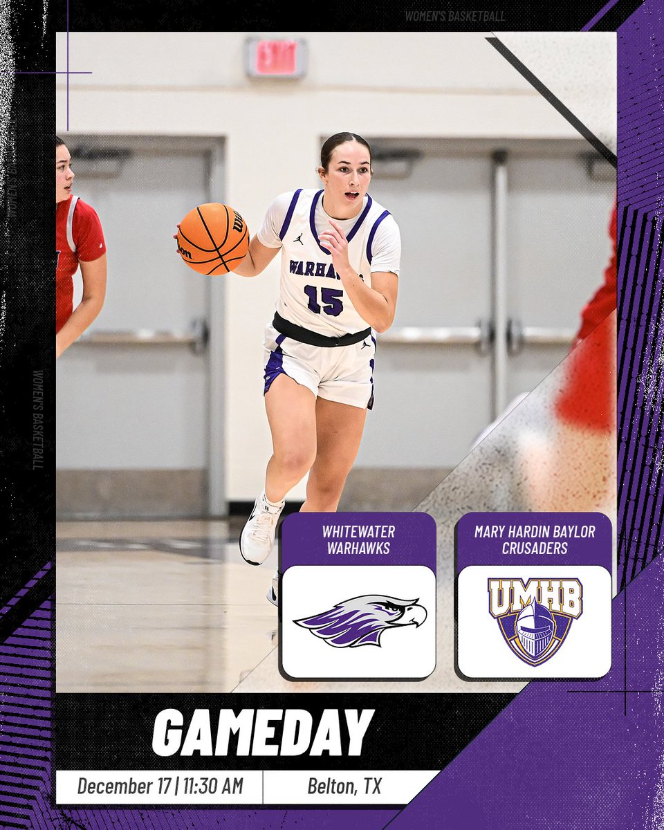 GAMEDAY IN TEXAS! 🤠

🆚Mary Hardin-Baylor
⏰11:30am
📍Belton, TX
📺cruathletics.com/watch/?Live=47…