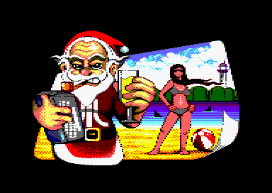 CPCGAMINGDEMOS's tweet photo. Getting into the retro gaming and demo #xmas spirit - one of the xmas themed images from the Epyteor Packed Images - Xmas Encore 2017 #amstradcpc #8bitart #8bitpixels #computerart #atari #c64 #msx #zxspectrum #amiga #16bit #computers #pixels https://t.co/sucY5i89uG