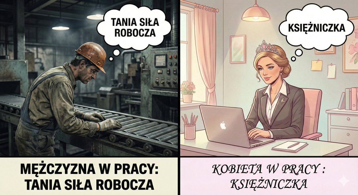 Od lat słyszymy, że kobiety w Polsce mają mniej praw, że są dyskryminowane, że system je uciska! Problem w tym, że wystarczy zajrzeć do Kodeksu Pracy, żeby zobaczyć brutalną prawdę: to nie kobiety są poszkodowane, tylko mężczyźni. 

Prawo pracy w Polsce jest tak skonstruowane, że