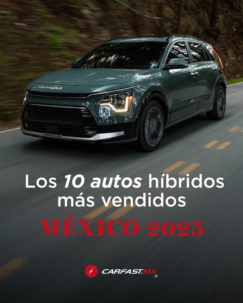 CarFastMty's tweet image. ⚡️ Los híbridos están dominando el 2025 en México.
Reunimos datos actualizados para mostrarte el Top 10 de los modelos con más ventas.
Eficiencia, tecnología y menor consumo.

👉 Descubre el ranking completo: carfast.mx/los-10-autos-h…