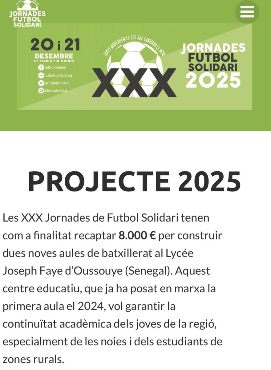 XXX Futbol Solidari tweet media