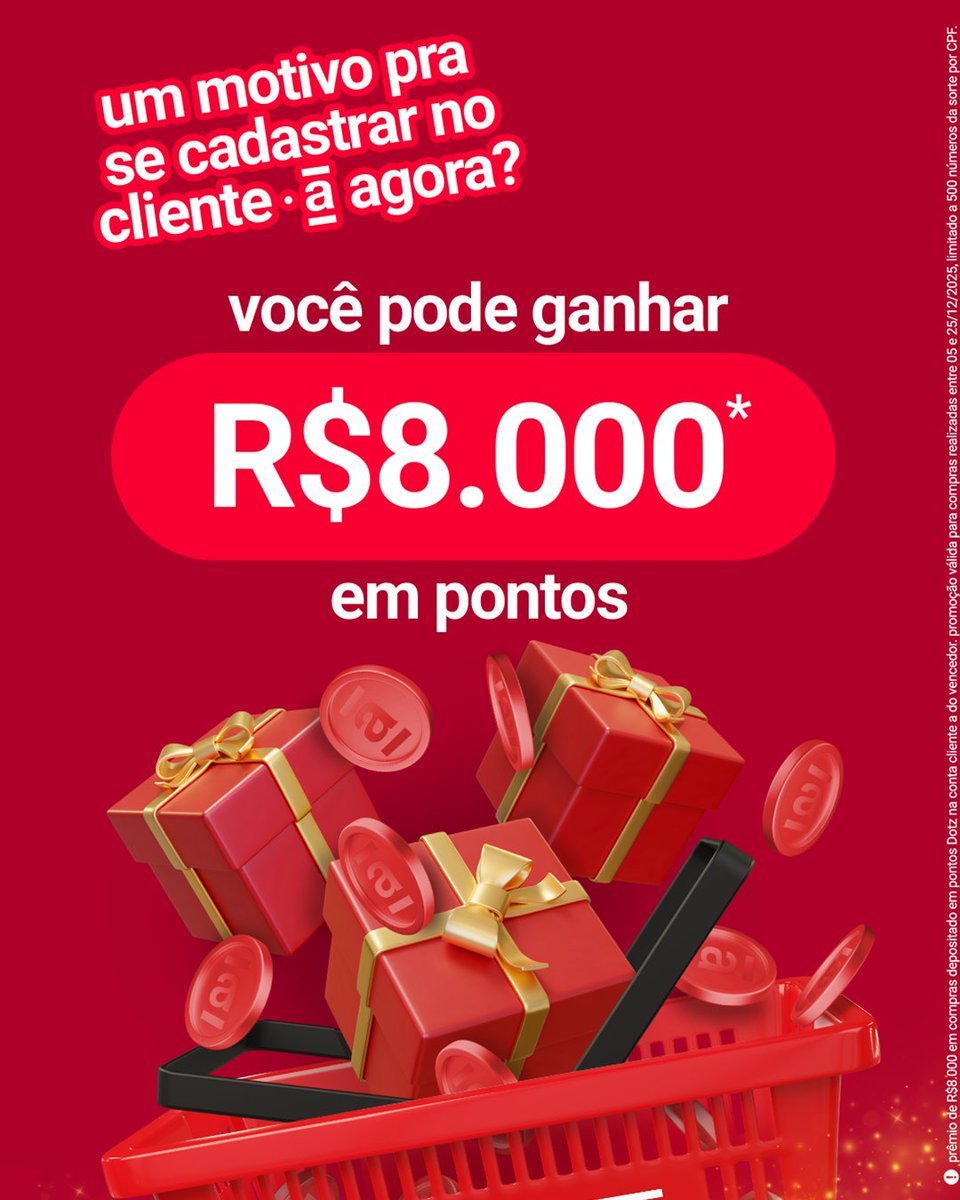americanas's tweet photo. quer um motivo pra se cadastrar no cliente a? 😍
10 pessoas vão ganhar R$ 8 mil em pontos pra usar como quiser no app!
a cada R$ 80 nas lojas (com CPF cadastrado) você ganha 1 número da sorte.
entre no app > “sorteio” > “quero participar”.
pronto! 😉
#Americanas #clientea https://t.co/SxRkxKt1vQ